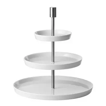 Подставка для торта Лофт белая круглая 3 шт Тарелка 12-19-27 см Thomas, белый