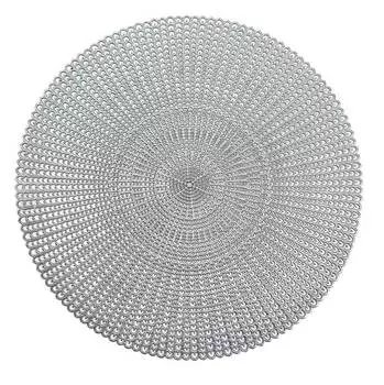 Подставка под стол "cut out" пластик, круглая. Zeller, серебряный