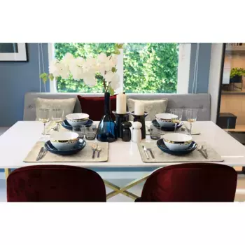 Подставка под столовые приборы Adam «Flower Cuve Light», (2 шт.), органический GOTS, сертифицирован CERES 0242, сделано в Германии, бежевый