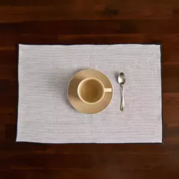 Подставка под столовые приборы из льна и хлопка Laber Room - El Corte Ingls, синий