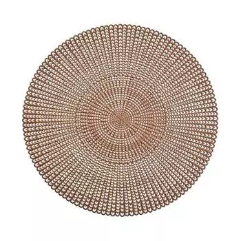 Подставка под столовые приборы "вырез", пластик, круглая. Zeller, коричневый