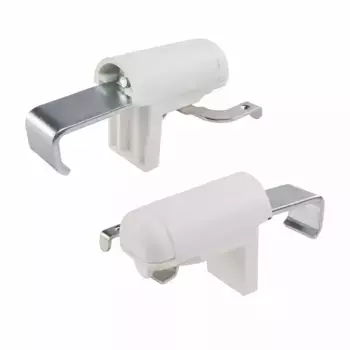 Подставка-зажим Liedeco "TOP", (комплект, 2 шт.), для алюминиевых жалюзи 0,5х2,6 см, белый