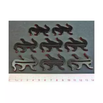 Подставки для монстров Ктулху — прозрачный красный (8), Arkham Horror - Call of Cthulhu Gaming Accessories (Litko Aerosystems)