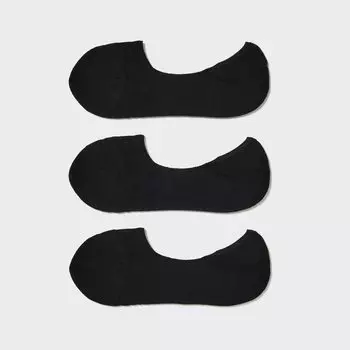 Следки UNIQLO, 3 пары, черный