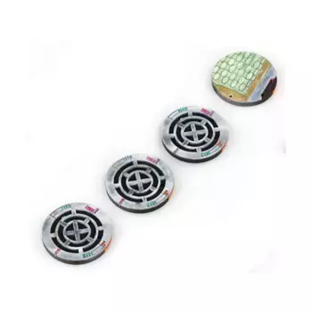 Подставки Prospect Icarus Firebases, 40 мм — флюро-розовый, Miniature Bases (Battle Kiwi)