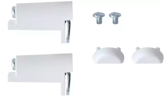 Подставки-зажимы Good Life, (комплект, 2 шт.), для жалюзи и жалюзи-плиссе фиксированных размеров 4 см, белый