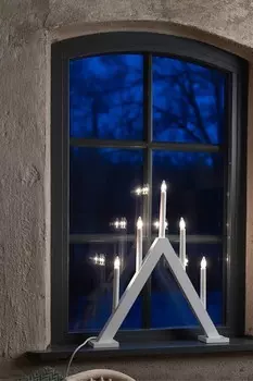 Подсвечник адвент ариэль Marksljd, белый