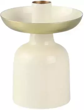 Подсвечник AM Design "из металла", (набор, 2 шт.), подсвечник-подставка 10 см, белый