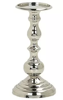 Подсвечник Beliani BUSAT, серебряный