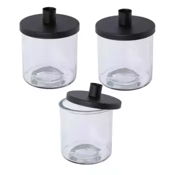 Подсвечник для дома Creativ «подсвечник», (набор, 3 шт.), с несколькими функциями Creativ Home, черный