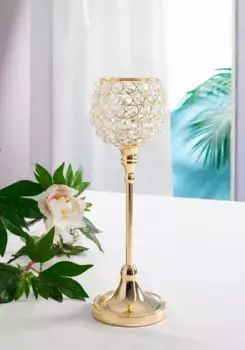 Подсвечник для дома "хрусталь" Home affaire 32 см, цвет goldfarben