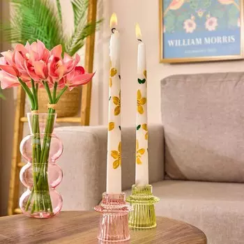 Подсвечник Evidea Deco Daisy, 2 предмета - Разноцветный - 26 см