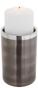 Подсвечник Финка "VITO, Новогоднее украшение", (1 шт.), из нержавеющей стали, в современном дизайне Fink 8 см, цвет bronzefarben/silberfarben