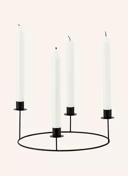 Подсвечник House Doctor HDRING, диаметр 27 см, черный