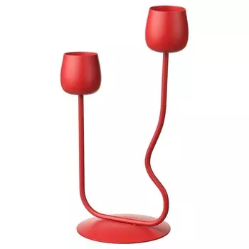 Подсвечник или подсвечник, ярко-красный, 29 см, SILVERPRON IKEA