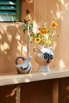 Подсвечник из керамогранита H&M, белый