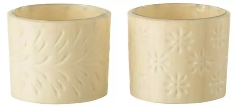 Подсвечник J-LINE Elise, бежевый