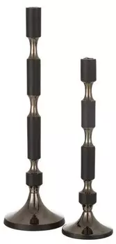 Подсвечник J-LINE Leo, черный