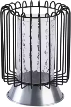 Подсвечник Kayoom "Подсвечник Малибу 225", (1 шт.) 22,5х31х22,5 см, цвет silberfarben