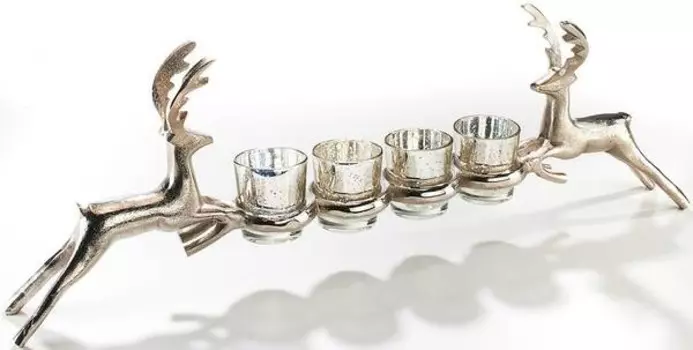 Подсвечник Kobolo REINDEER4LIT, серебряный