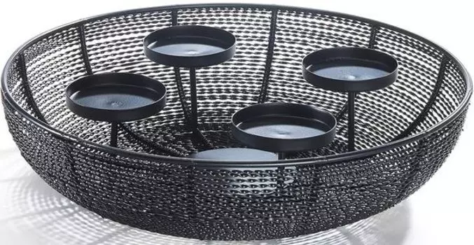 Подсвечник Kobolo WIREBOWL4, черный