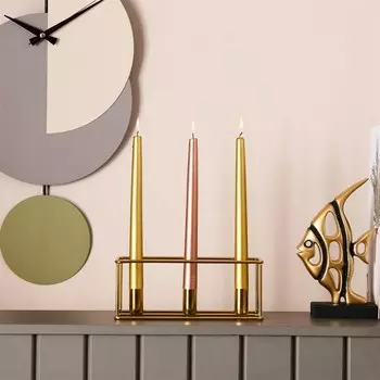 Подсвечник-куб из 3 предметов Evidea Deco - Золото