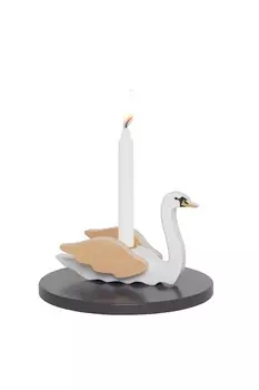 Подсвечник лебедь Jabadabado, мультиколор