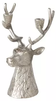 Подсвечник MF Edmund, серебряный