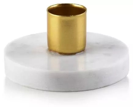 Подсвечник Mondex Cedric Marble, золотой