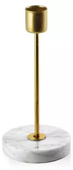 Подсвечник Mondex Cedric Marble, золотой