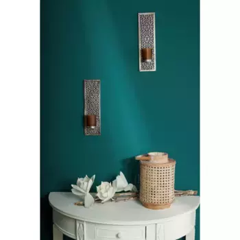 Подсвечник настенный для дома «Rana», (набор, 2 шт.), деревенский дом, металл, стекло, черный Home Affaire