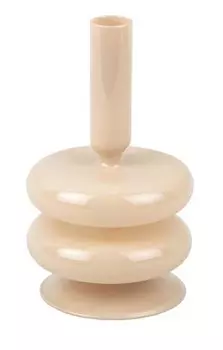 Подсвечник Present Time Sparkle Double Ring, коричневый