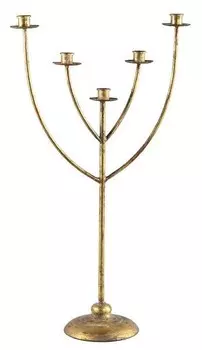 Подсвечник PTMD Collection Charles, золотой