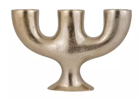 Подсвечник PTMD Collection Jimbo, золотой