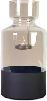 Подсвечник RIFFELMACHER & WEINBERGER "Осло", можно использовать и как вазу 24,5 см, черный/серый