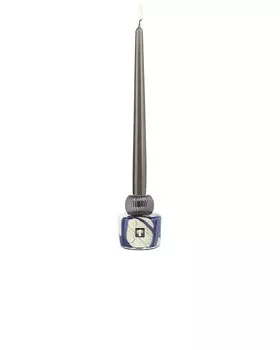 Подсвечник с камнями-близнецами Baobab Collection, цвет Lazuli