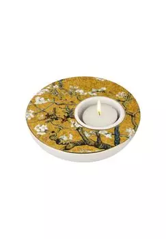 Подсвечник Винсент Ван Гог миндальное дерево золото Goebel, bunt