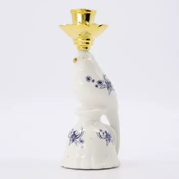 Подсвечник в виде птицы, белого цвета, 10х8,5х21см
