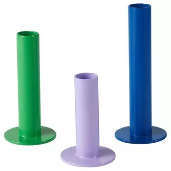Подсвечники 3 шт, мультиколор, TUVKORNELL IKEA