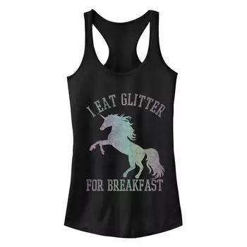 Подтягивание для юниоров. Завтрак с единорогом. Идеальная майка с гоночной спиной.