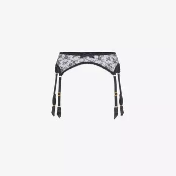 Подтяжки Malorey из кружева с цветочным принтом Agent Provocateur, черный