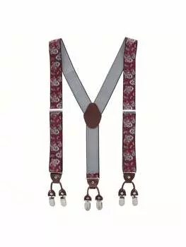 Подтяжки мужские, красный