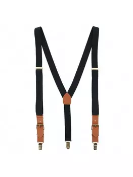 Подтяжки мужские с пряжкой, черный