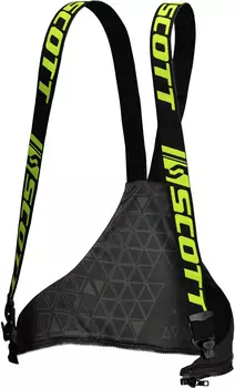 Подтяжки съемные Scott женские, черный/салатовый