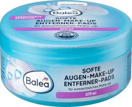 Подушечки для снятия макияжа с глаз без масла 50 шт. Balea