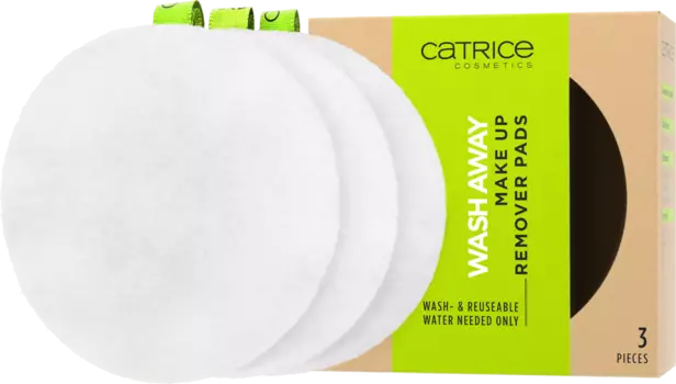 Подушечки для снятия макияжа Wash Away Make Up 3 шт. Catrice