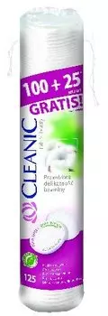 Подушечки косметические круглые, 125 шт. Cleanic, Pure Effect