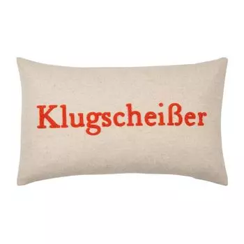 Подушка 30х50см с наполнителем Notes smartass оранжевая Pad Home Design