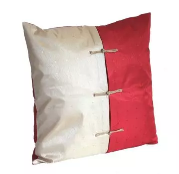 Подушка 402 Чехол на подушку Чехол на подушку декоративная Азиатская ткань 40x40 красный Asia Art Factory