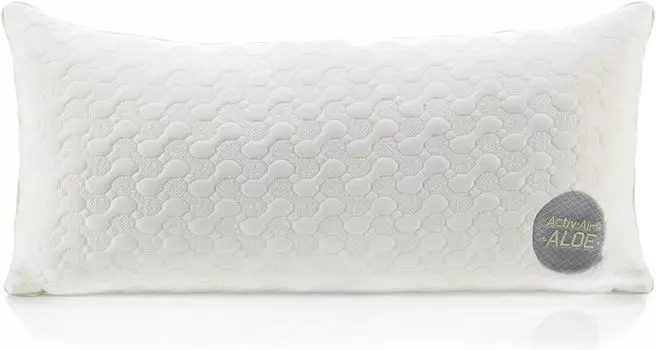 Подушка 40 х 80 Алоэ Вера - Летом прохладно, зимой тепло - №1. Боковая подушка для сна с успокаивающим эффектом - очень дышащая (Алоэ Вера) VITAPUR